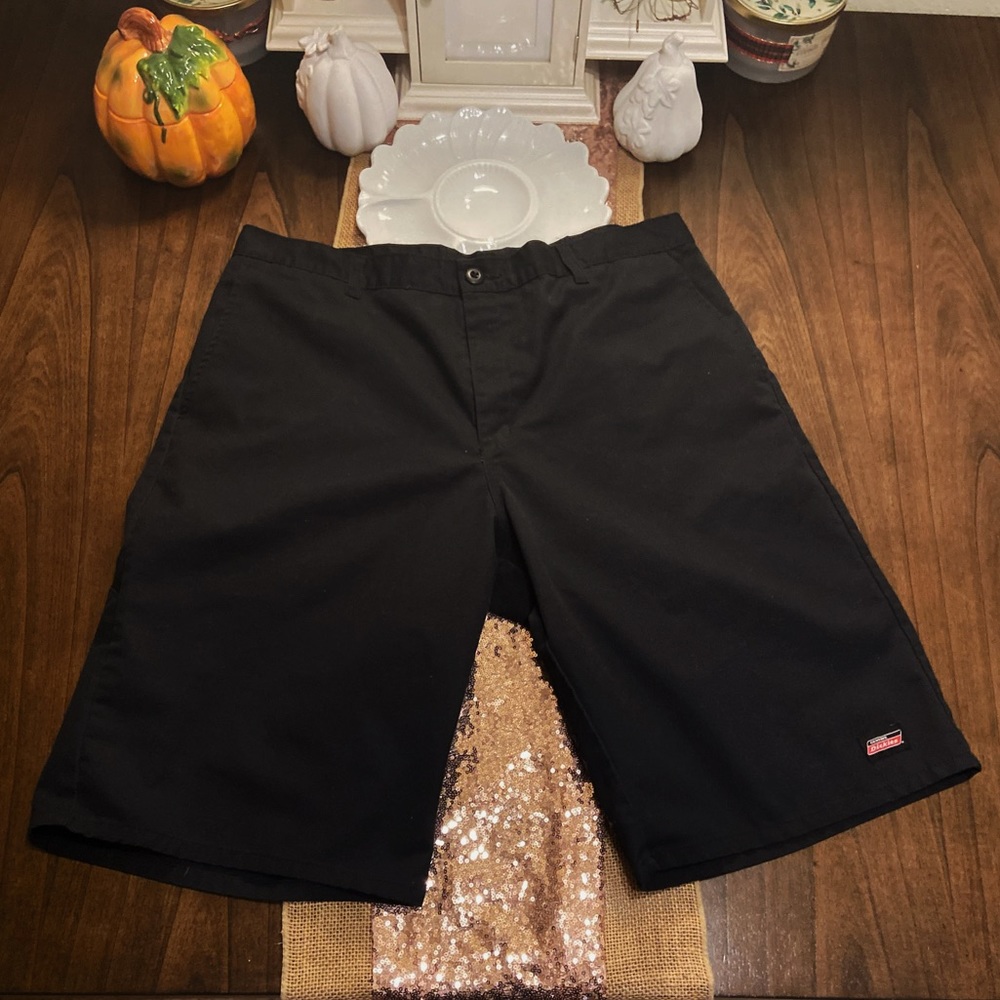 Mens Dickies Hybrid Black Loose Fit Work Shorts